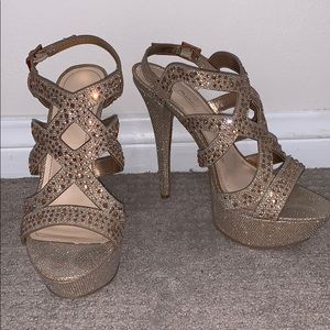 Anne Michelle cold sparkle heels